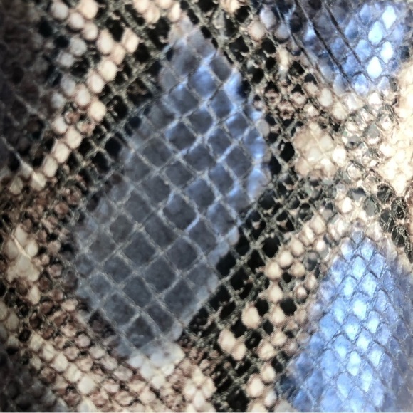 L’ Agence Emiliana Open Toe Mule Blue Snake Print 7.5 - Picture 4 of 12